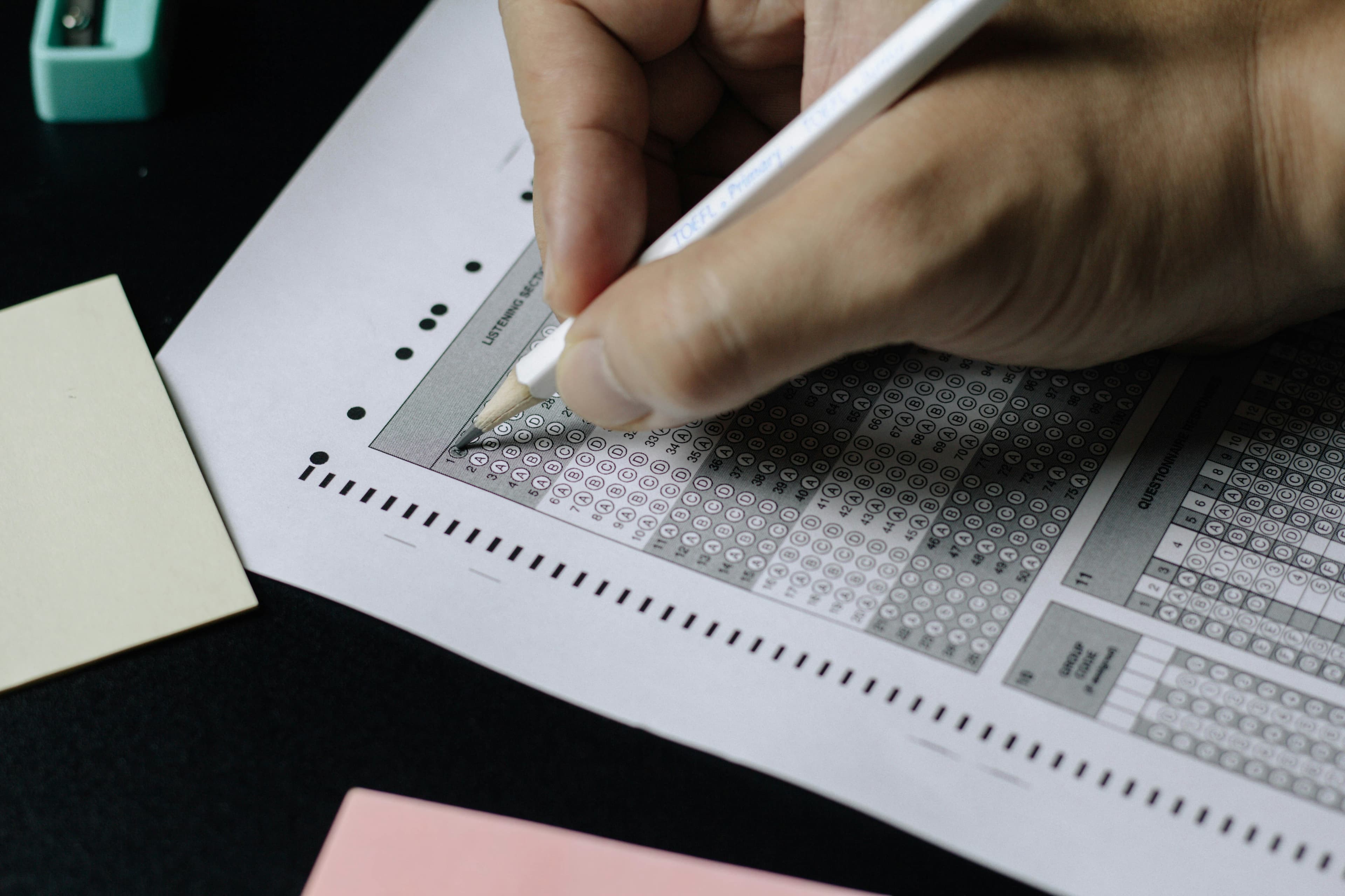 Student reviewing GPA and test scores